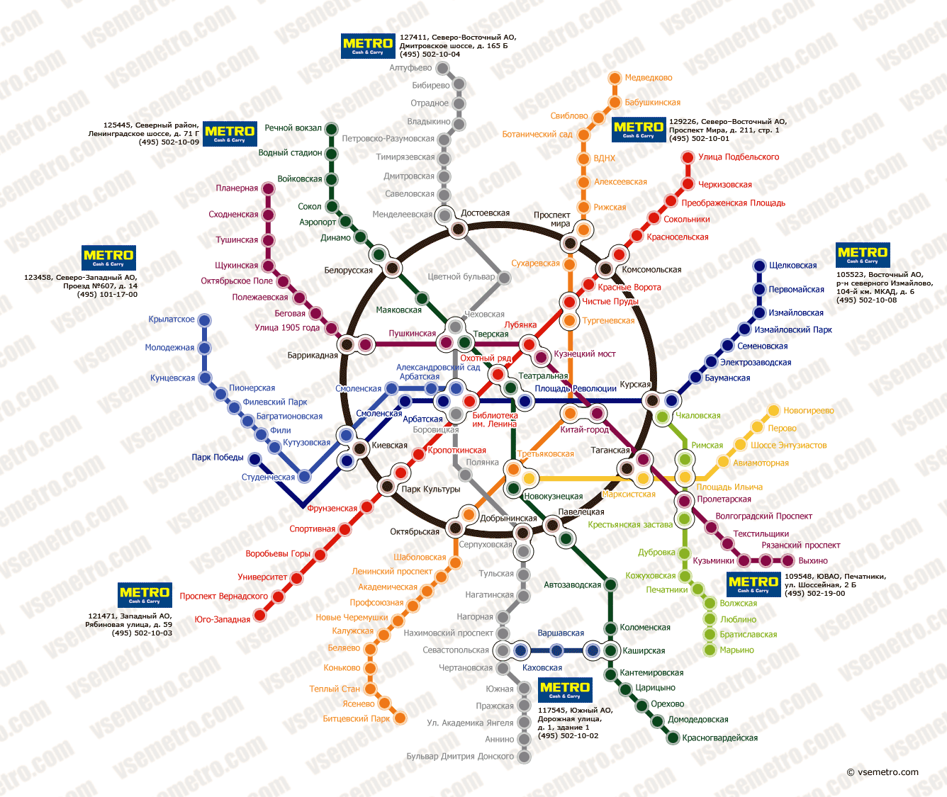 Магазины Метро На Карте Москвы