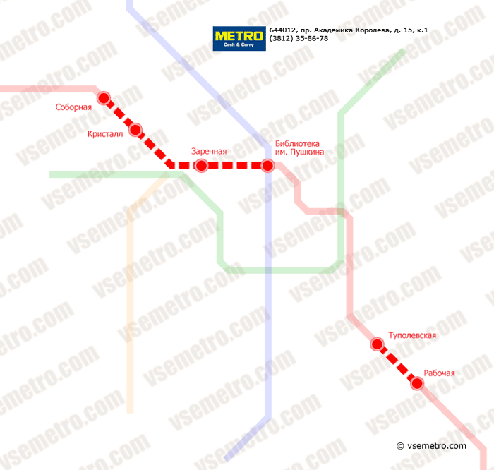 Карта метро Омска Карта метро Омска